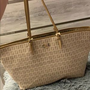 Fendi Tote Zucca Coated Canvas